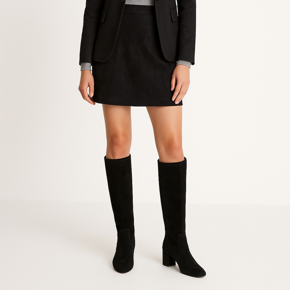 Aquatalia Leora Suede Heeled Tall Boots